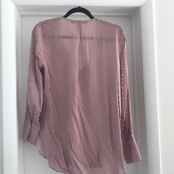 Zara Striped Ruffle Blouse - Picture 4 of 4